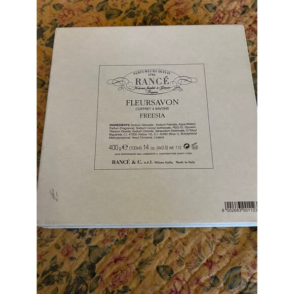 Rance 1975 Freesia Soap, 4x100g (4 soap bars) Boxed - Picture 3 of 4